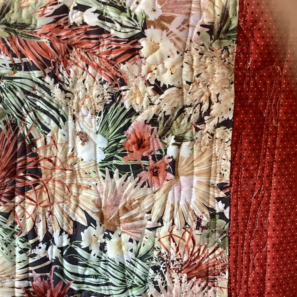 NWT. Hand Crafted Last in a SeriesColorful Forest Art Wall Quilt
